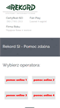 Mobile Screenshot of pomoc.rekord.com.pl